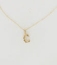 C Bubble letter necklace