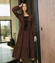 Midi dress in red