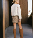 Quilted jacket in cream