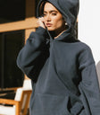 Front pockets hoodie in navy