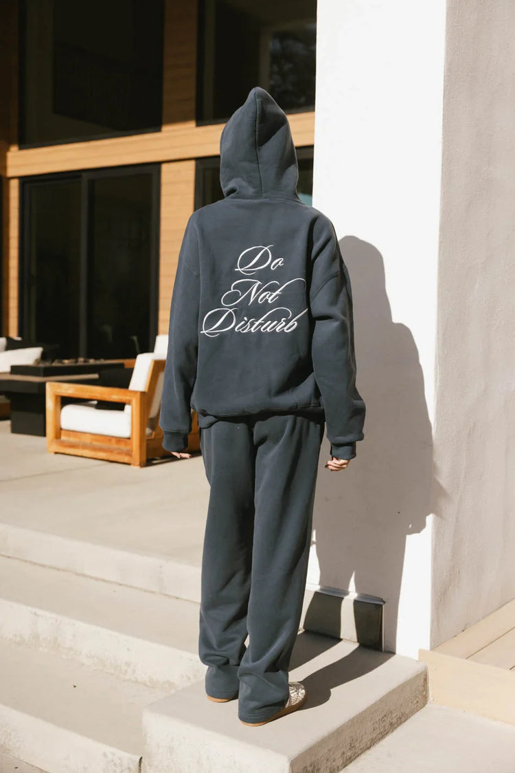 Plain color pants in navy