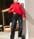 Straight legs denim in dark wash