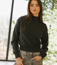 textured sweater in grey