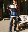 Round neck top in multi color