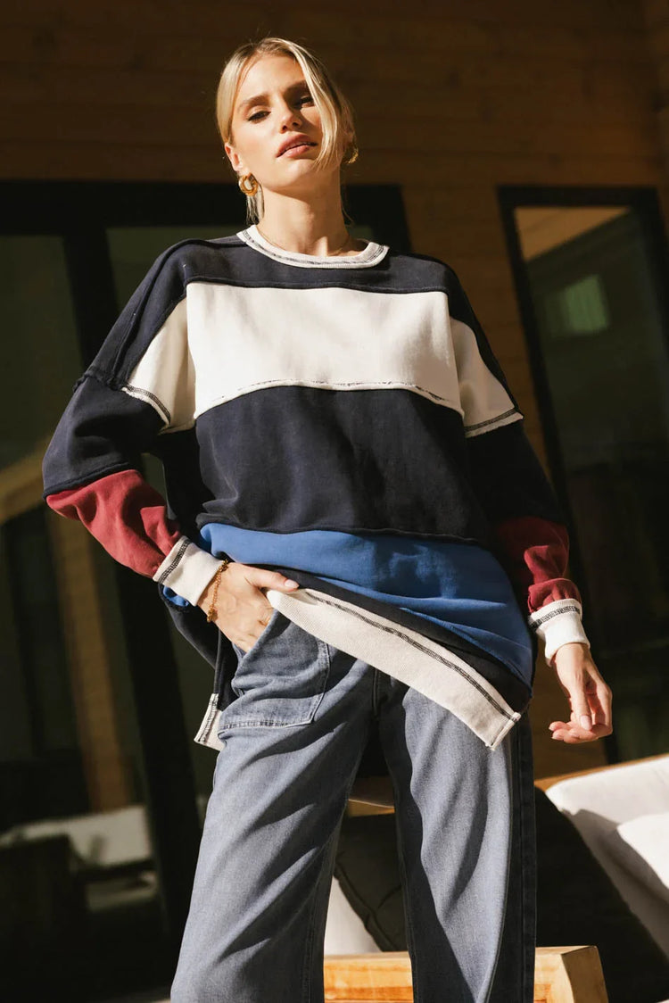 Knit top in multi color