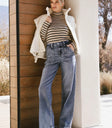 Two hand pockets denim