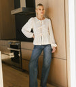 Straight legs denim in medium wash