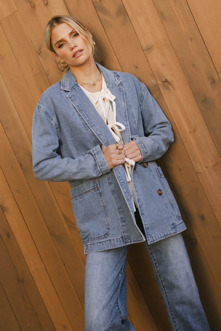 Denim blazer