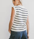 Striped vest in navy