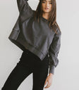 Knit sweatshirt in grey