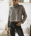 Miya Striped Turtleneck Sweater - FINAL SALE