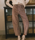 Corduroy barrel pants
