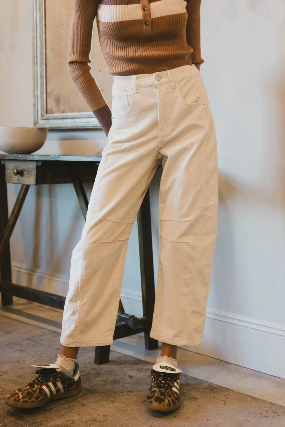 Barrell corduroy in cream