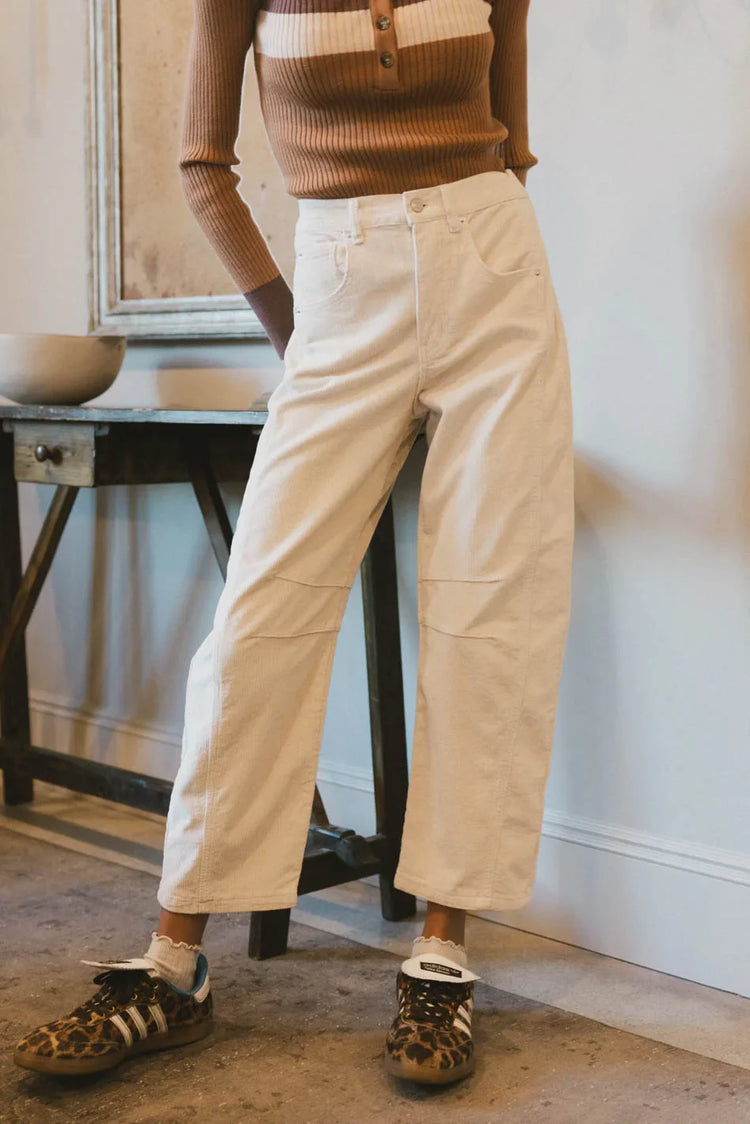 Barrell corduroy in cream