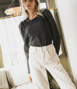 Knit top in black