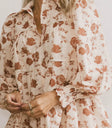 Floral dress in cream