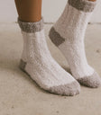 Striped socks in natural