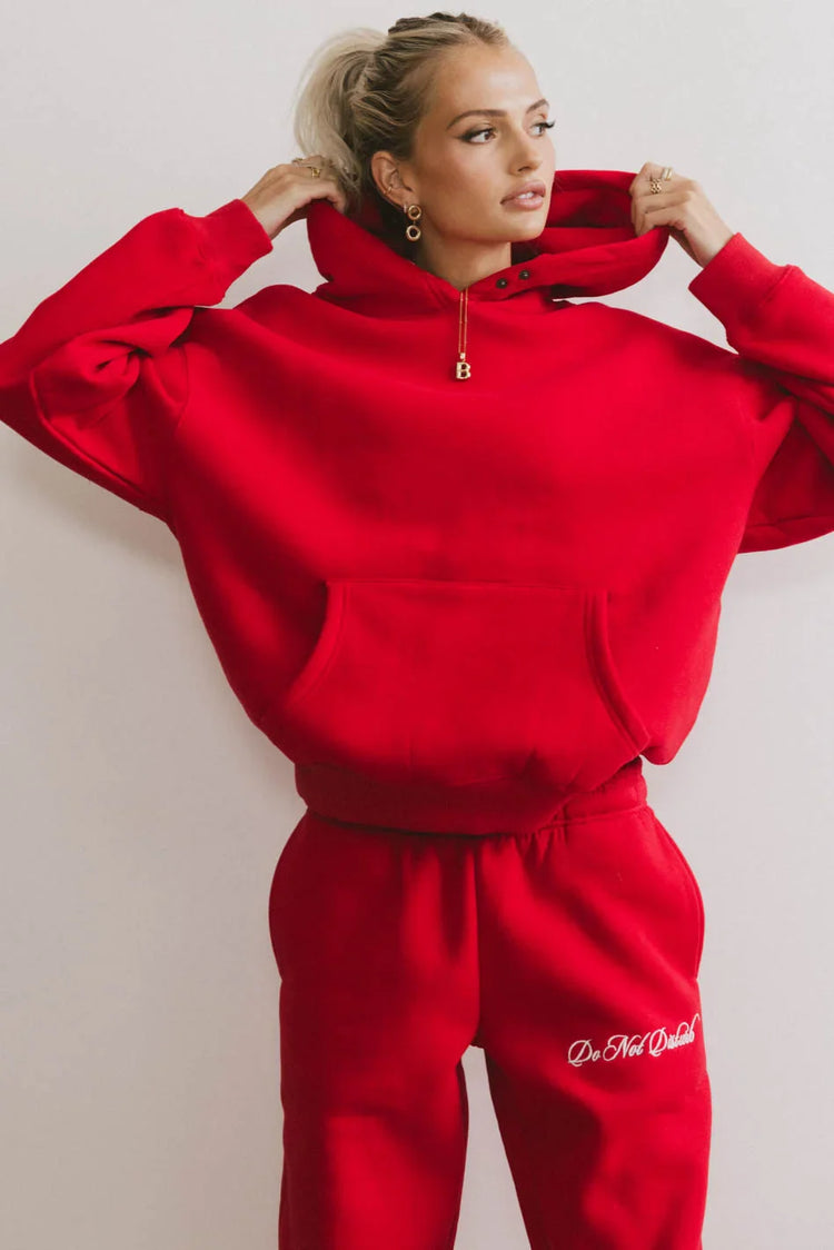 Red hoodie