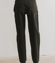 Plain color denim in black