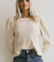 Round neck waffle top