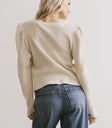 Plain color top in cream