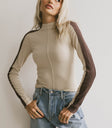 ribbed long sleeve top