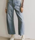 Barrel denim in light wash