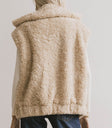 collared sherpa vest