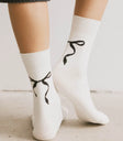 Bow socks detailed