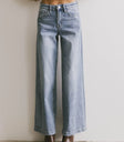 Flare legs denim in light blue