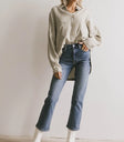 Two hand pockets denim in medium wash
