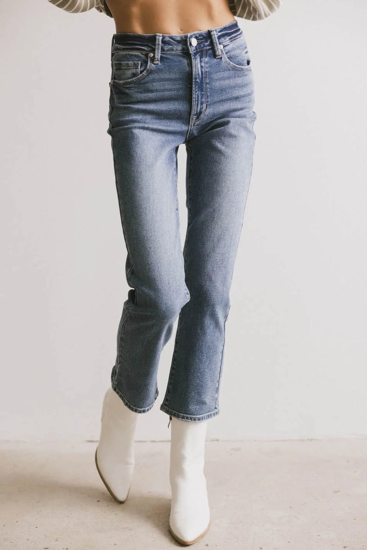High rise denim