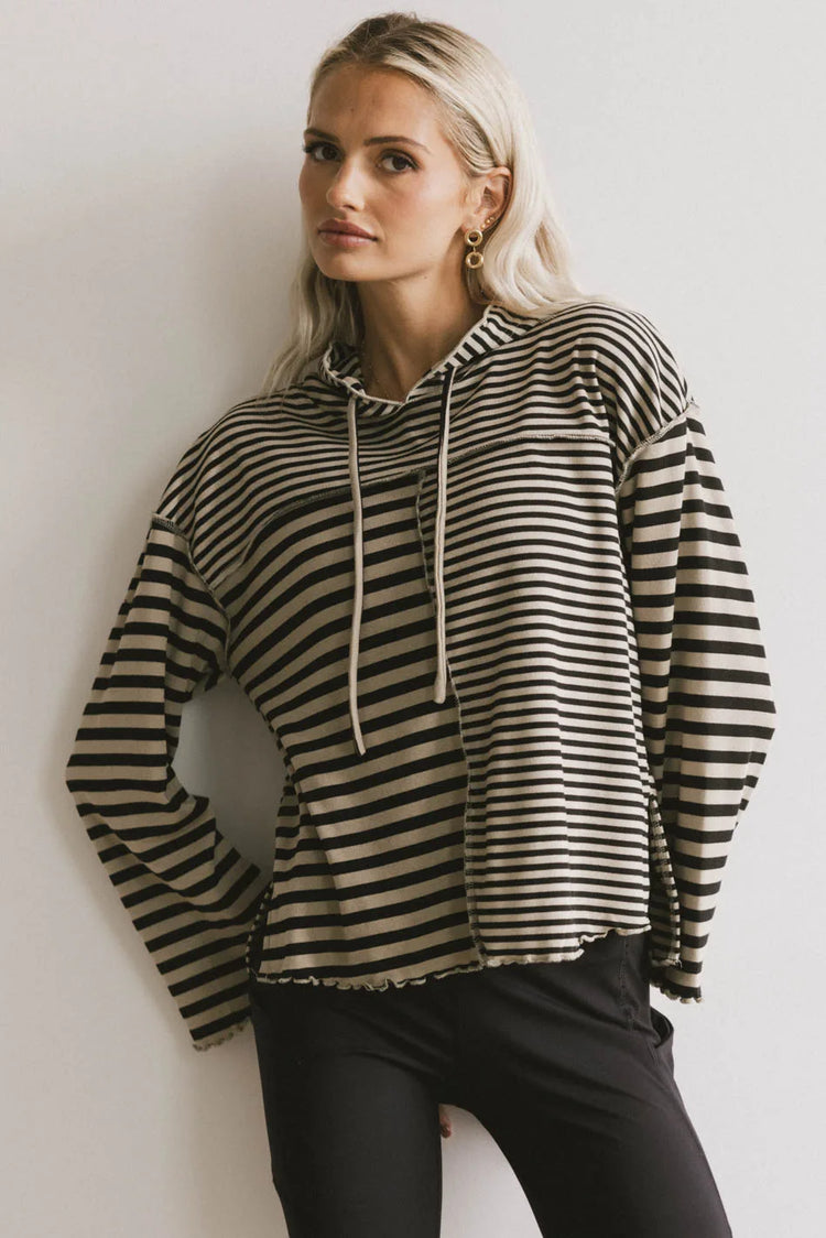 Striped hoodie