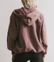 Plain color hoodie in purple