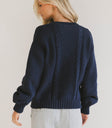 long sleeve cable knit sweater