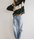 dark green sweater