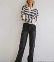 dark wash straight leg denim