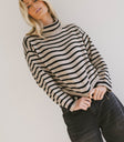 Miya Striped Turtleneck Sweater - FINAL SALE