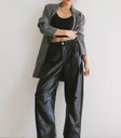 Leather pants in black