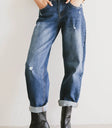 Tara Cuffed Barrel Jeans