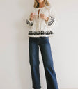 peplum long sleeve blouse
