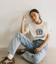 short sleeve white graphic tee