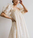 Mini dress in ivory