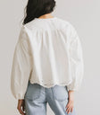 Plain color top in white