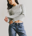 Striped top in blue