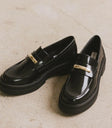 Black loafers