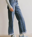 Medium wash denim