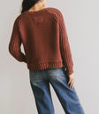 Plain color top in rust