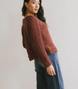 Long sleeves top in rust