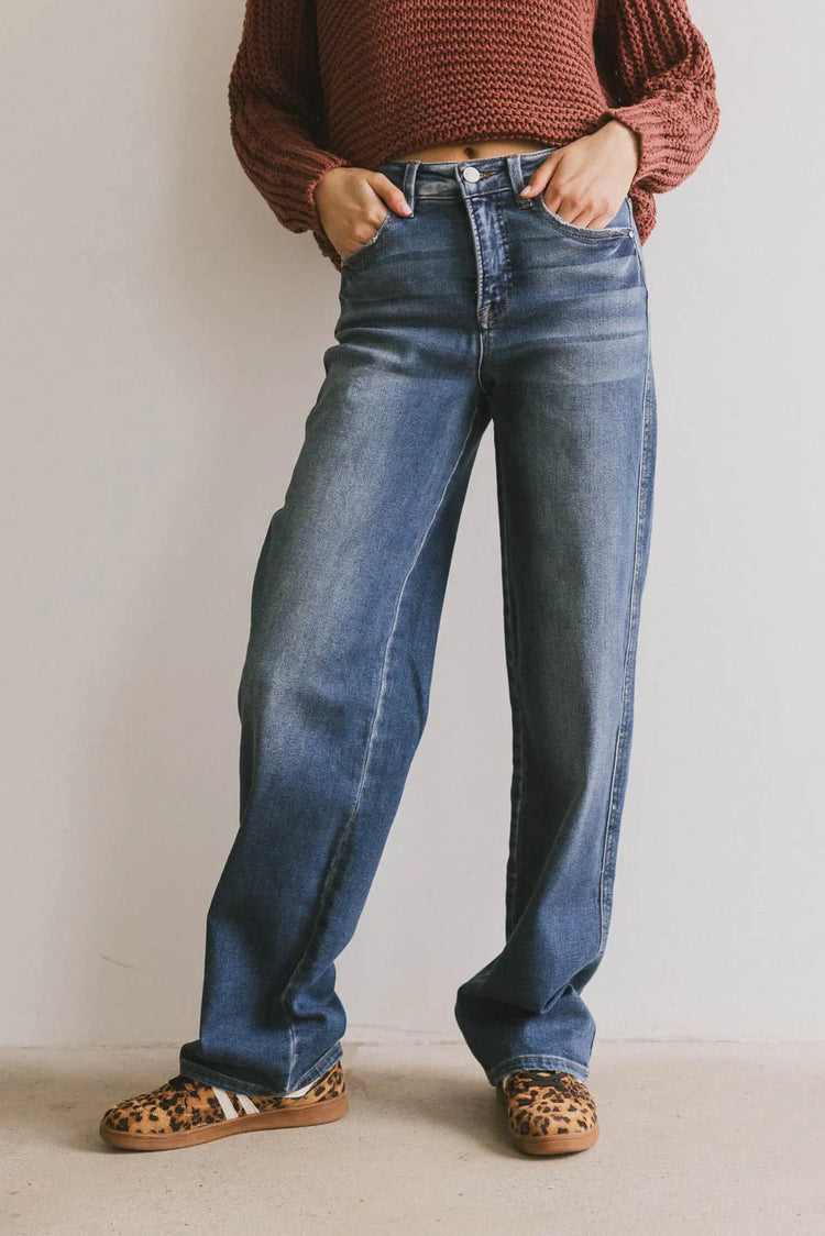 Medium wash denim
